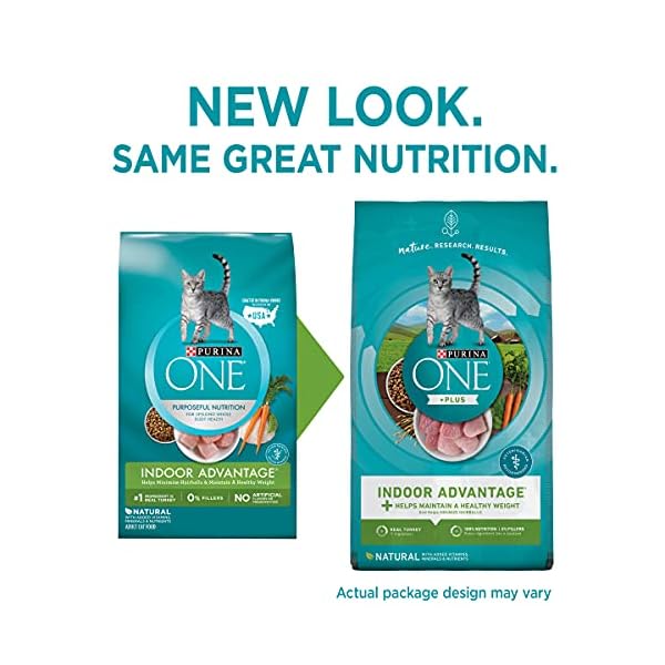 Purina-ONE-Indoor-Advantage-Adult-Cat-Food Purina ONE Natural, Low Fat, Weight Control, Indoor Dry Cat Food, +Plus Indoor Advantage - 22 lb. Bag