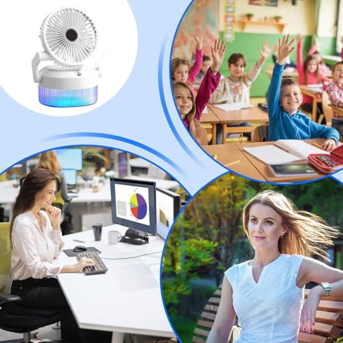 Ventilateur de miction rechargeable avec éclairage pour tente