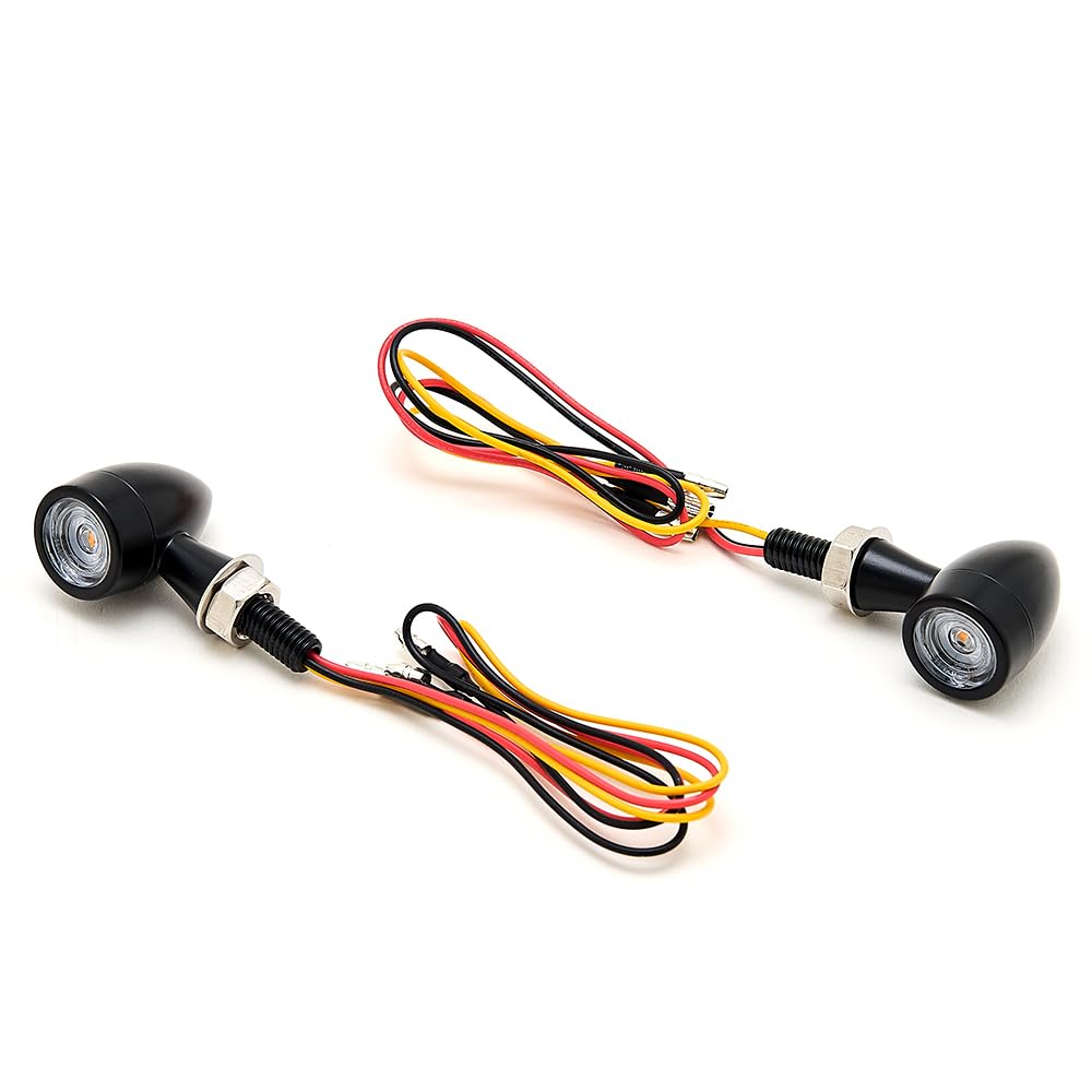 ミニバレットウインカー 電球 M10-P1.25 アルミ ポリッシュ 4個セット