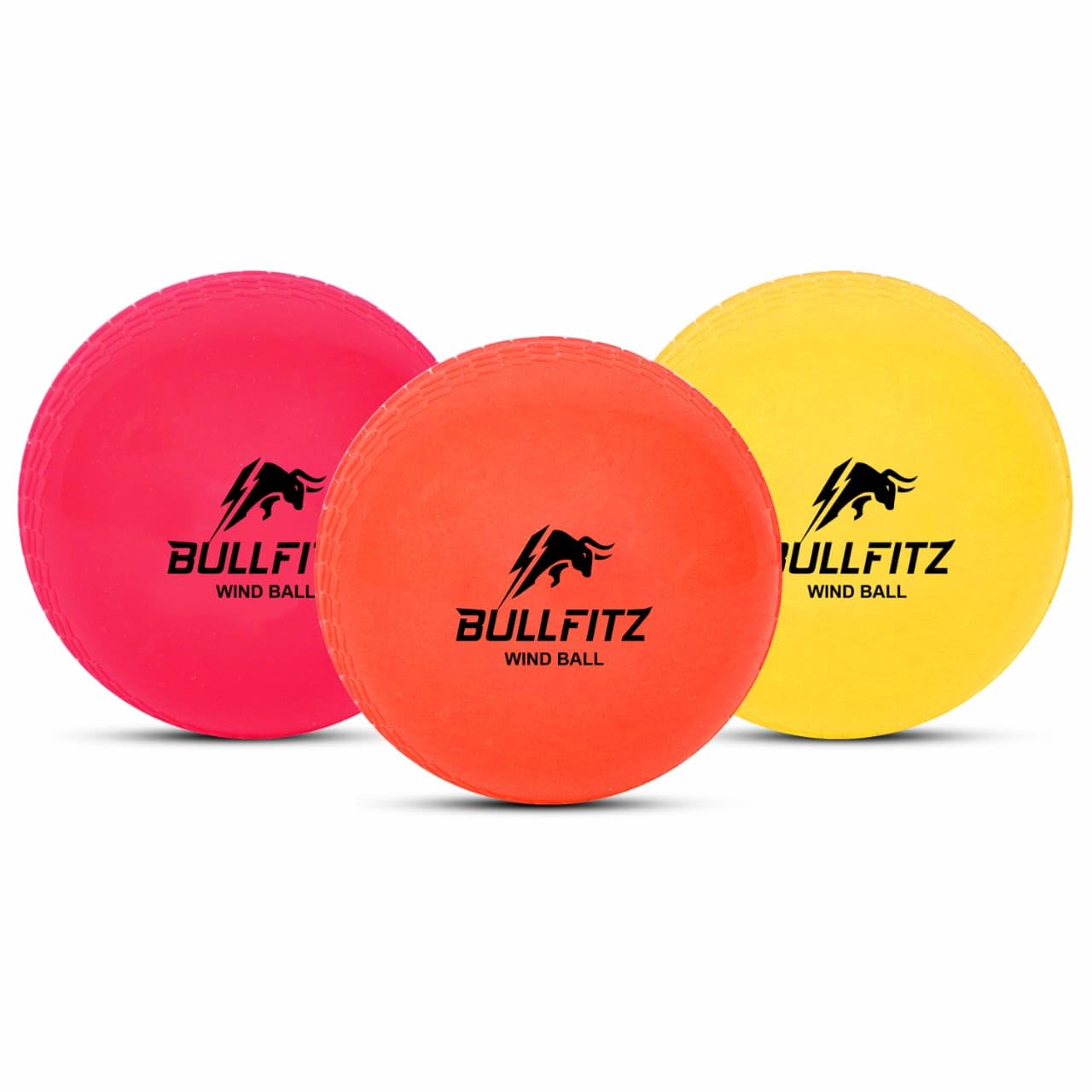 Wind Cricket Ball – Pack of 3 | Soft Synthetic Ball for Practice & Training | Suitable for Indoor, Outdoor, Street & Beach Cricket | Multicolour-image-14
