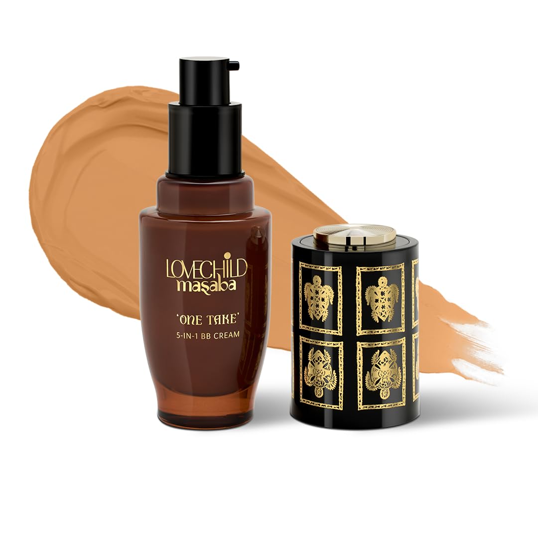 LoveChild Masaba One Take 5 in 1 BB Cream For Light Skin Tone, Benefits of Serum, Primer, Moisturizer, Concealer & SPF 20 PA ++ Matte Finish All-in-One Tint for Flawless Skin, Call Me Love 30ml-image-24