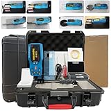 VTSYIQI Surface Roughness Tester Meter 20 Parameters Portable Surface Profilometer Profile Gauge Instruments Surftest with Range Ra Rz Real-time Clock Settings and Display, Blue