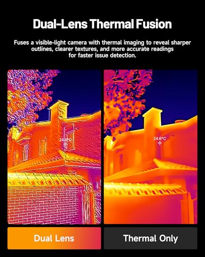 Image of TOPDON TC001 Max Dual-Lens Thermal Camera, Compatible with Any USB-C iPhone, iPad & Android Device, 512 x 384 Super Resolution, 256 x 192 IR Resolution Thermal Imager, -4F~1022F Temp Range- Blue