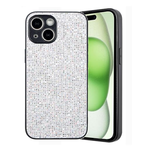 Custodia Compatibile con iPhone 13 Glitter Bling TPU Silicone Protettivo Brillantini Phone Back Cover Anti Graffi Custodia for Fashionable Girl's Phone Cover Compatibile con iPhone 13,Argento