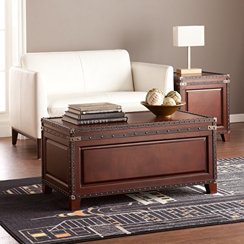 SEI Furniture Amherst Trunk Coffee Table w/ Storage, Brown SEI Furniture Amherst Trunk Coffee Table w/ Storage, Brown