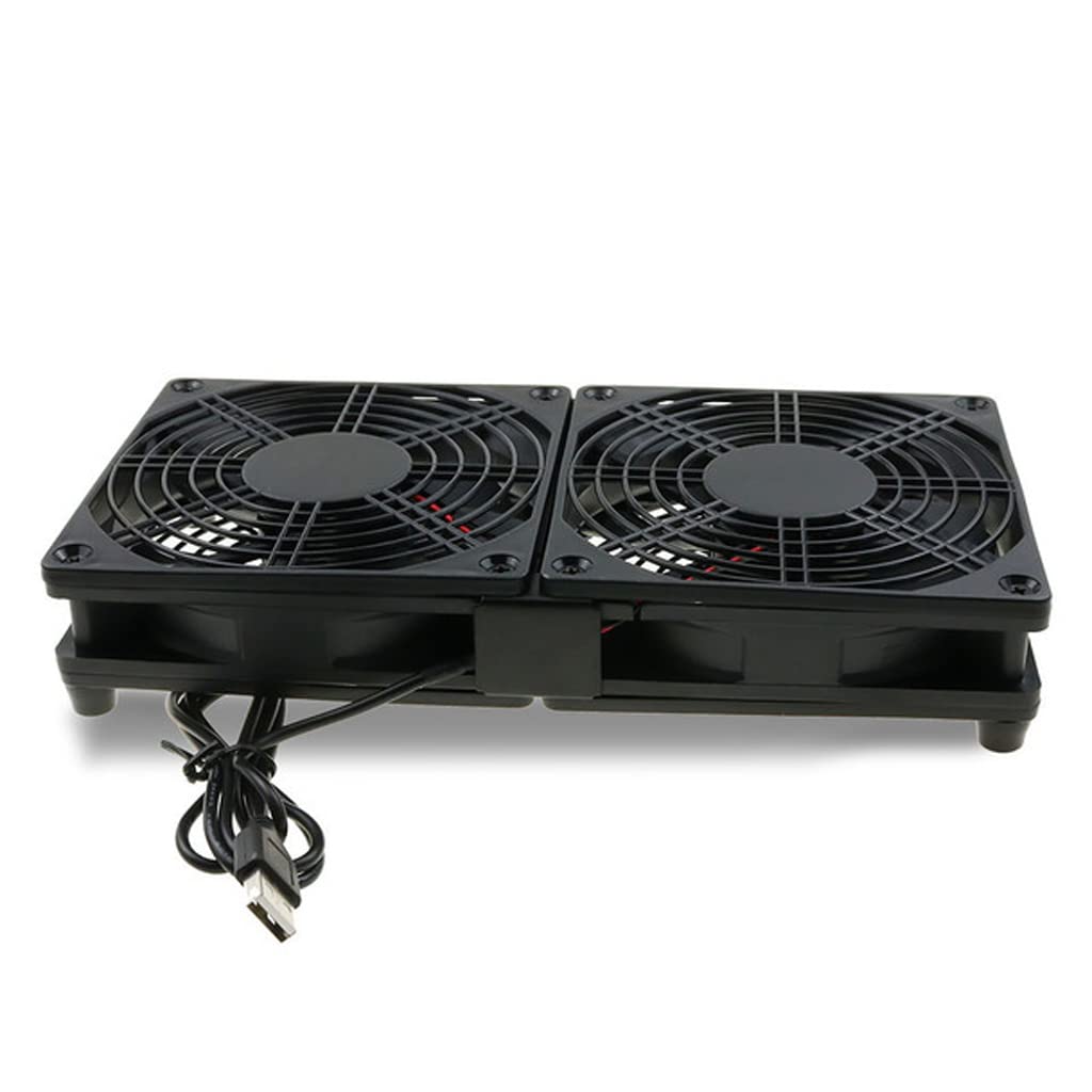 Kühlerlüfter Server-Kühler, Lüfter, Router, PC-Kühler, TV-Box, drahtlos, leise, leise, DC, 5 V, USB-Stromversorgung, 120 mm, 240 mm, Lüfter, 12 cm, mit Schrauben Computergehäusekühler