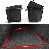 YITAMOTOR Tesla Model Y Trunk Organizer Storage Bins 2022-2023, Waterproof ABS Rear Side Box with Lids, 2PCS Car Trunk Accessories for 5-Seater (Excluding 2024-2025 Models/7-Seat)