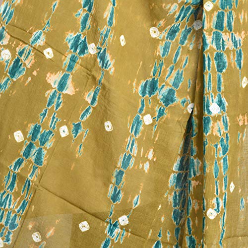 Image of Women's Pure Cotton Multi-Colored Traditional Authentic Tie Dye with Bandhej Bandhani Dupatta Chunni