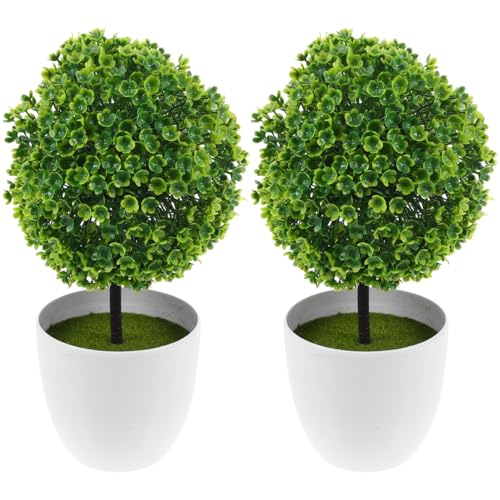BIUDECO Artificial Plants Ball Simulated Bonsai Decorative Topiary for Home Office Table Indoor...