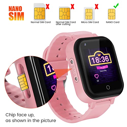 ele ELEOPTION 4G Kids Smart Watches, IP67 Waterproof Watch2