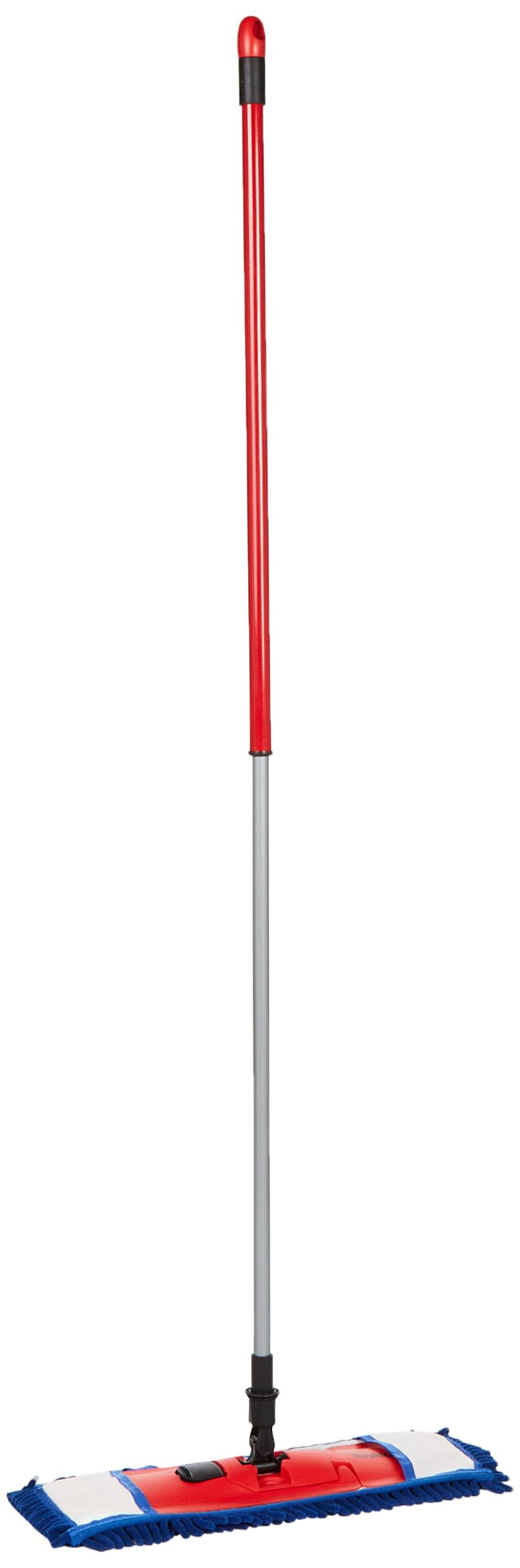 Tonkita Curly Set Flat Mop With Stick, Red & Blue, TK790A