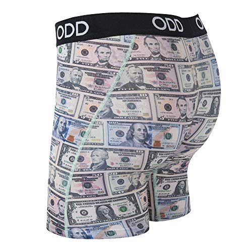 Odd Sox Men's Funny Underwear Boxer Briefs Cash Money Bills Graphic Print4