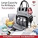 Award-Winning Large Diaper Bag with Changing Station – Eco-Friendly Evergreen Winner Large Diaper Bag Backpack w/ Heated Bottle Pockets, Premium All-in-One Backpack, Baby Essentials, Parents Gift