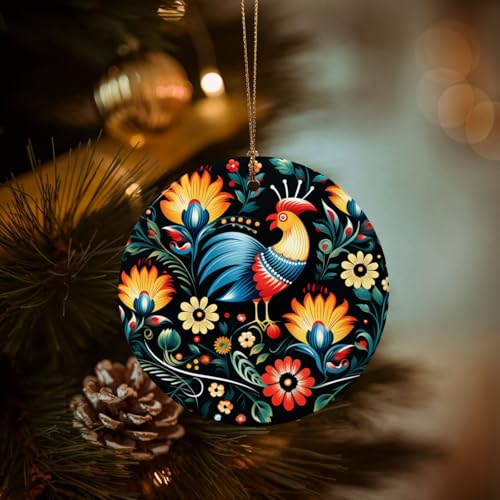 2024 Runde hängende Weihnachtsdekoration, personalisierbarer...