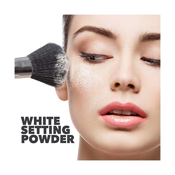 MANIC PANIC Vampyre's Veil White Pressed Powder - Ultra Matte White Face Powder Makeup for Buildable Light to Full Coverage - Long Lasting Setting Powder for Makeup - With Mirror & Applicator (2.4oz)