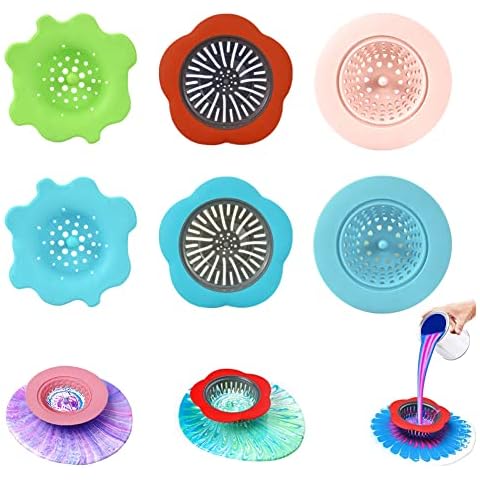 Colador de Fregadero de Silicona Antiobstrucción (6 Piezas) Cover