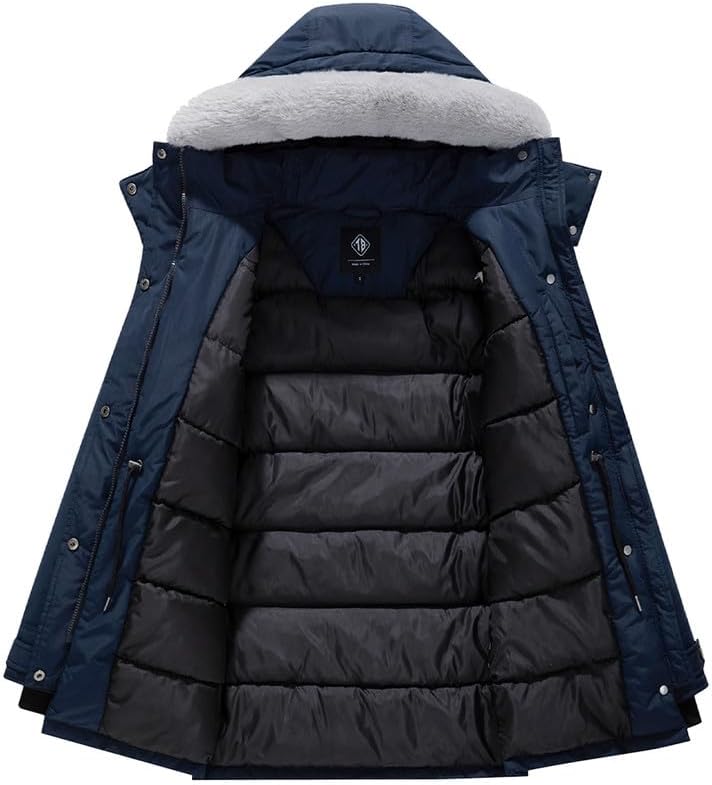 KVE Women's Quilted Winter Coat (Standard & Plus Size) Warm Puffer Jacket Thicken Parka with Removable Hood - Image 4