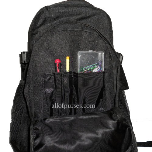 Mochila deportiva negra tipo riñonera LOEM miniatura 3