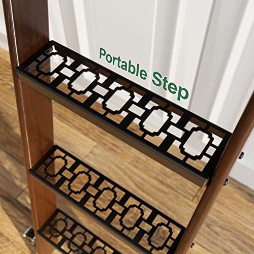 Kinmade 8-Pack Of Vintage Library Ladder Steps With Spindle thumb #1