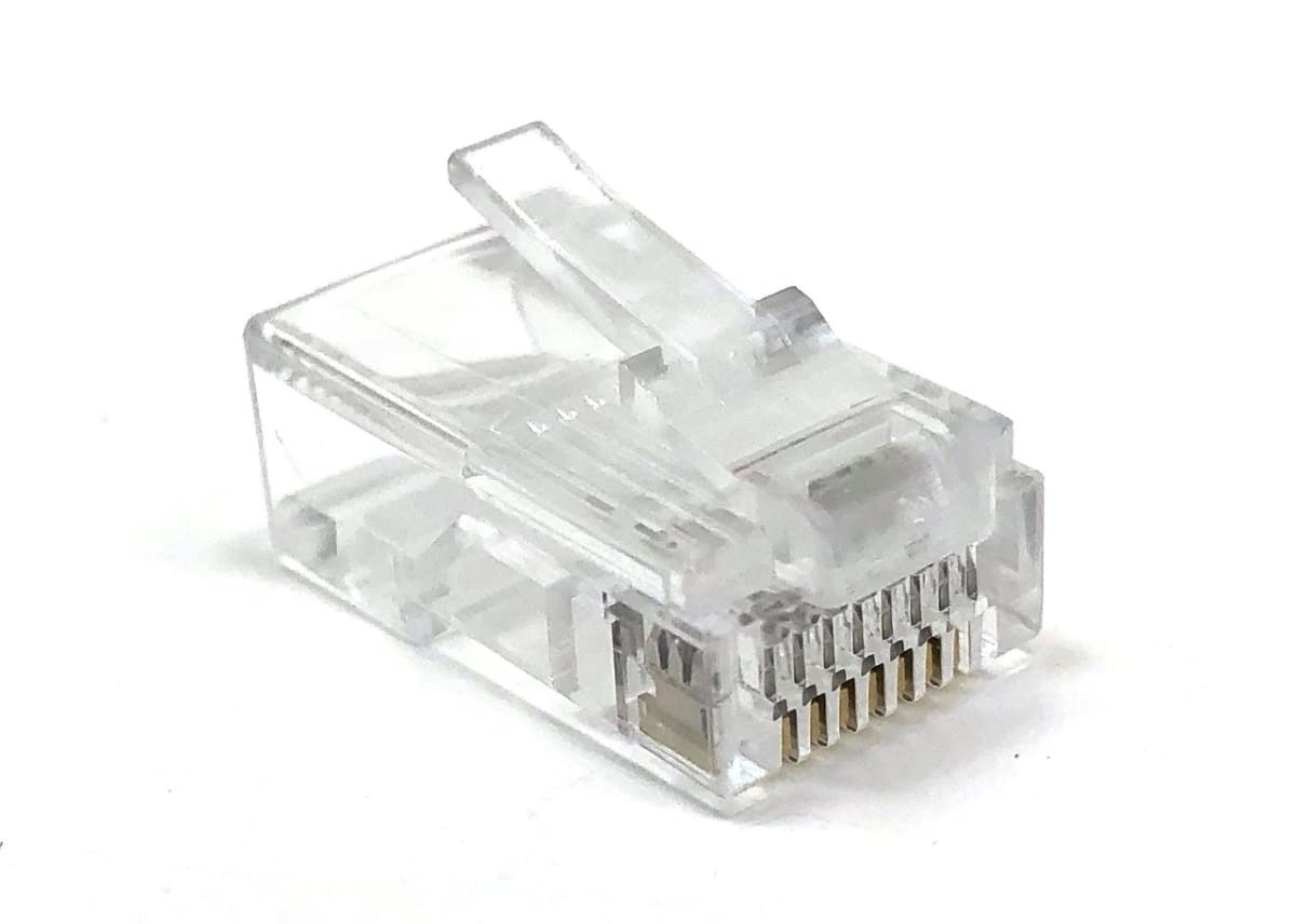 Cat 5e 24AWG RJ 45 Modular Plug Clear - Pack of 100
