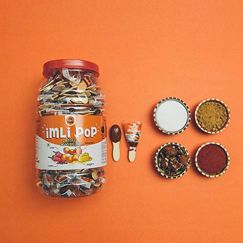 Image of GO DESi Tangy Imli Lollipop (100 Piece) & Lemon Chaat, 180gm | Sour Candy Combo | Sour Lollipop | Fruit Snacks