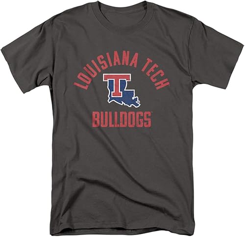 Louisiana Tech University Camiseta unisex con logotipo de Bulldogs oficial