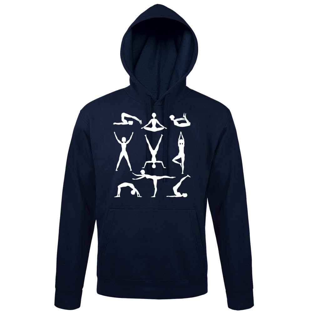 Gimnastyka męska bluza z kapturem, grantowy, 4XL