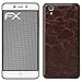 Produktbild atFolix Skin kompatibel mit ZTE Blade A452, Designfolie Sticker (FX-Rugged-Leather-Brown), Grobe Leder-Struktur