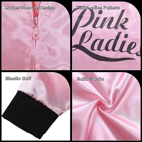 Disfraz chaqueta rosa años 50 para niñas miniatura 5