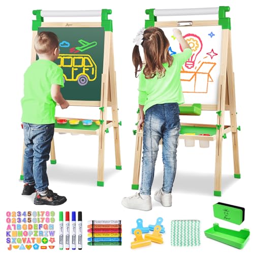Joyooss Art Easel for Kids Easels for Toddler with Paper roll Green