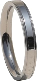Pure Titanium Ring 3.3mm Personalized Fashion Original High Grade wedding Couple Ring Handmade fine Polishing, Non oxidizing, Non rusting, Non fading, Corrosion resistant Ring (0) (Titanium ring 3.3 mm, 4)