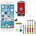 GULEEK Display per iPhone 7 Plus Schermo 5,5 Pollici LCD Touch Screen Frame Vetro Schermo Kit Smontaggio Trasformazione Completo di Ricambio Utensili Inclusi (Bianco)
