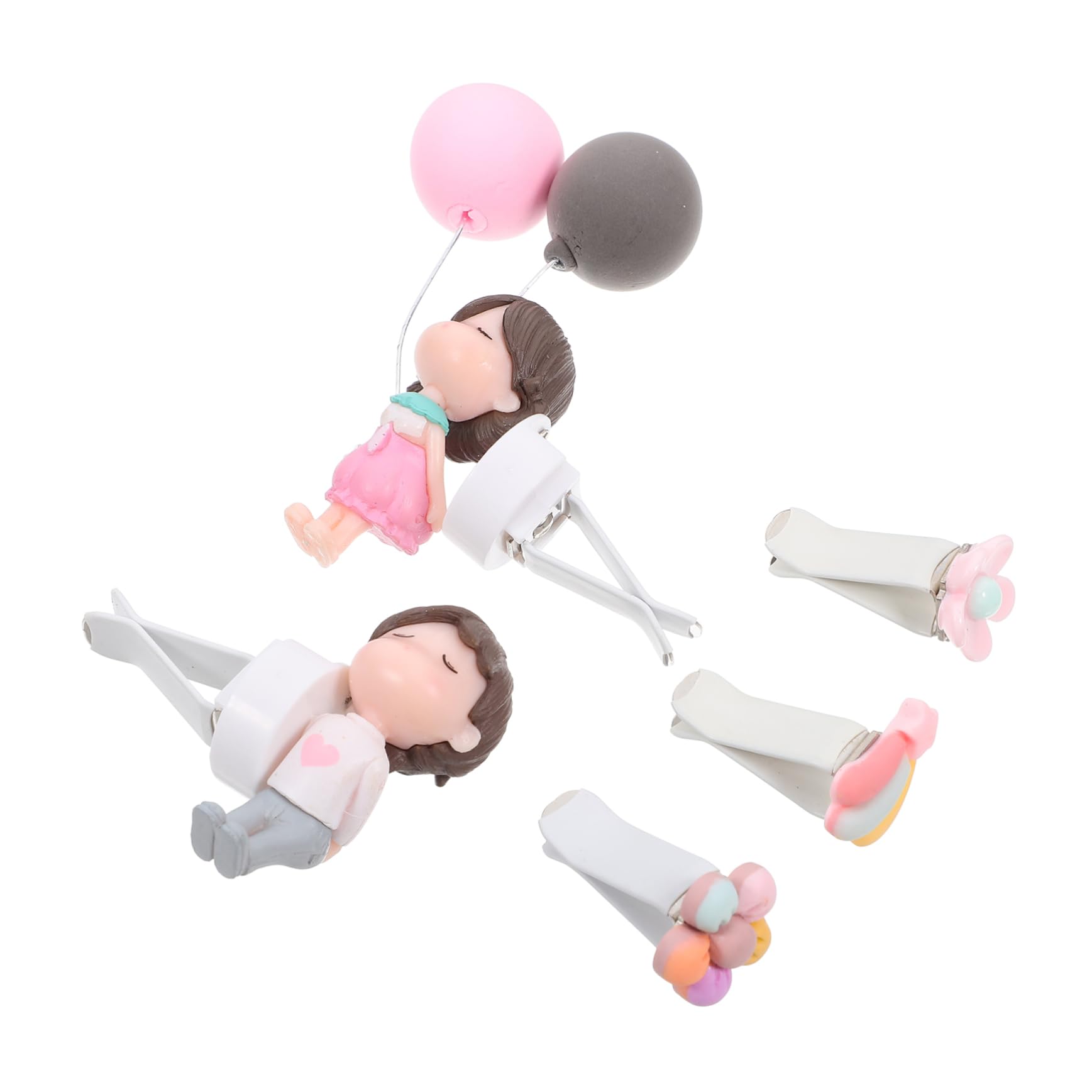iplusmile 25pezzi Clip Profumatore Per Auto Con Decorazioni Per Interni Palloncini e Fiori Diffusore Aromatico Per Bocchette Aria Materiali Resistenti e Design Elegante