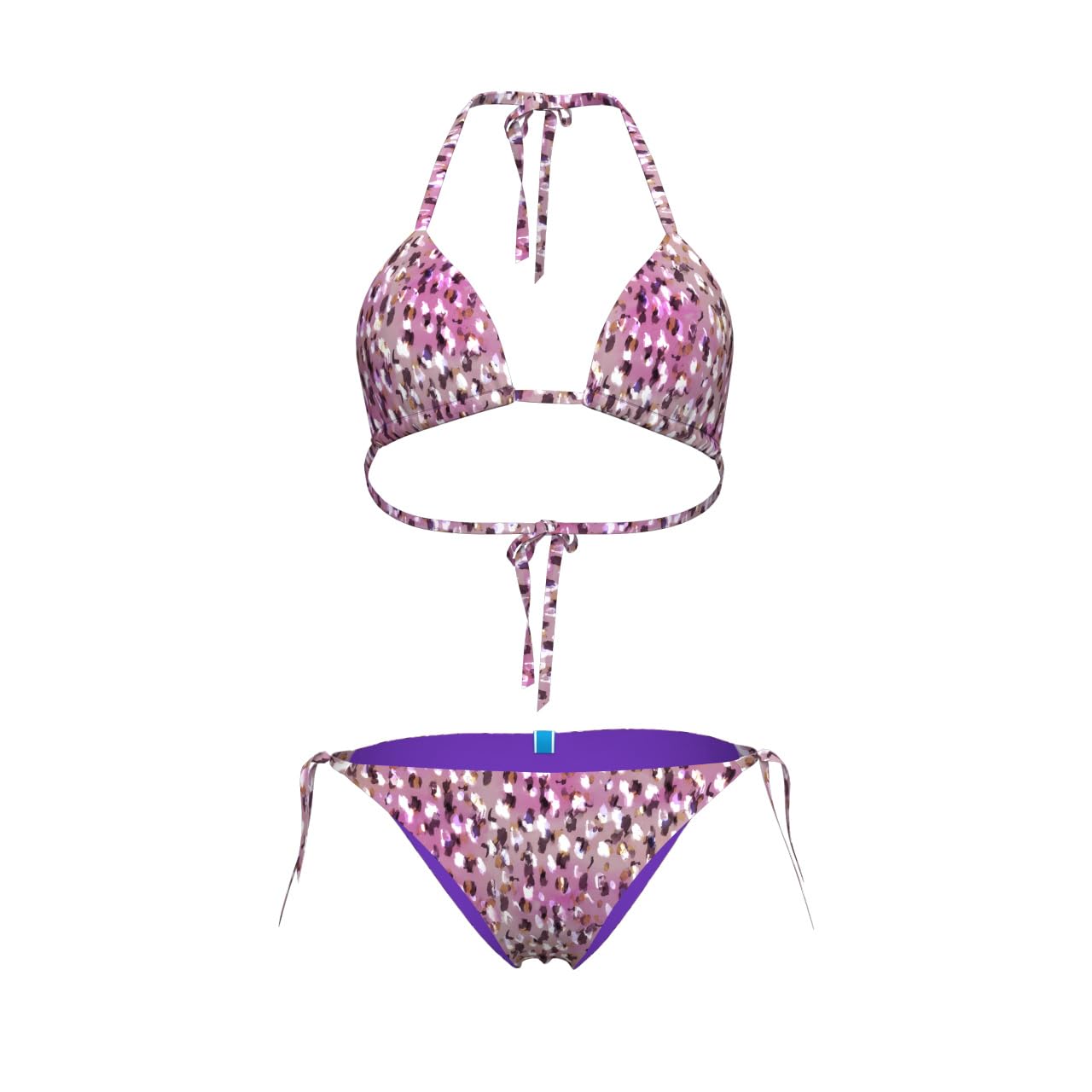 Arena Women's Arena Water Print Bikini Triangle Bañador de Dos Piezas Mujer (Pack de 1)