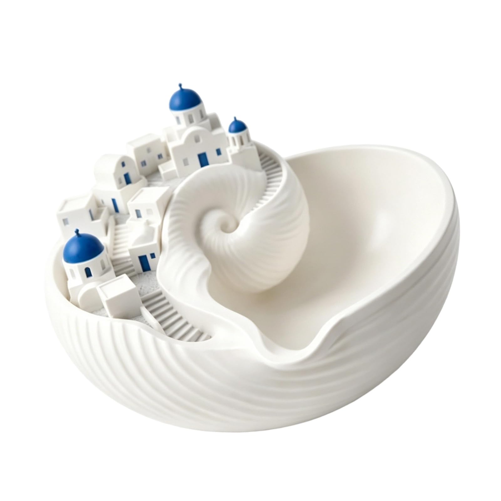 PANGBOER Decorative Shell Bowl for Organizing Trinket Cosmetics Desktop Organiser Coastal Home Accent Living Room Decoration Desktop Catchall Tray