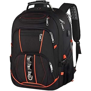 Travel Laptop Backpack,Extra Large 18.4 inch Gaming Laptop Backpacks with USB Charging Port,Big Capacity TSA Friendly RFID Anti Theft Pocket Durable College unisex Heavy Duty Computerbag
