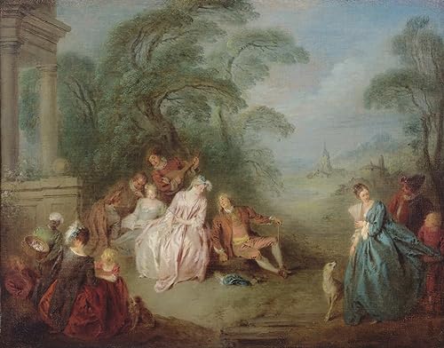 Art Tableau Rassemblement dans un parc Image sur Toile pour Salon Élégant