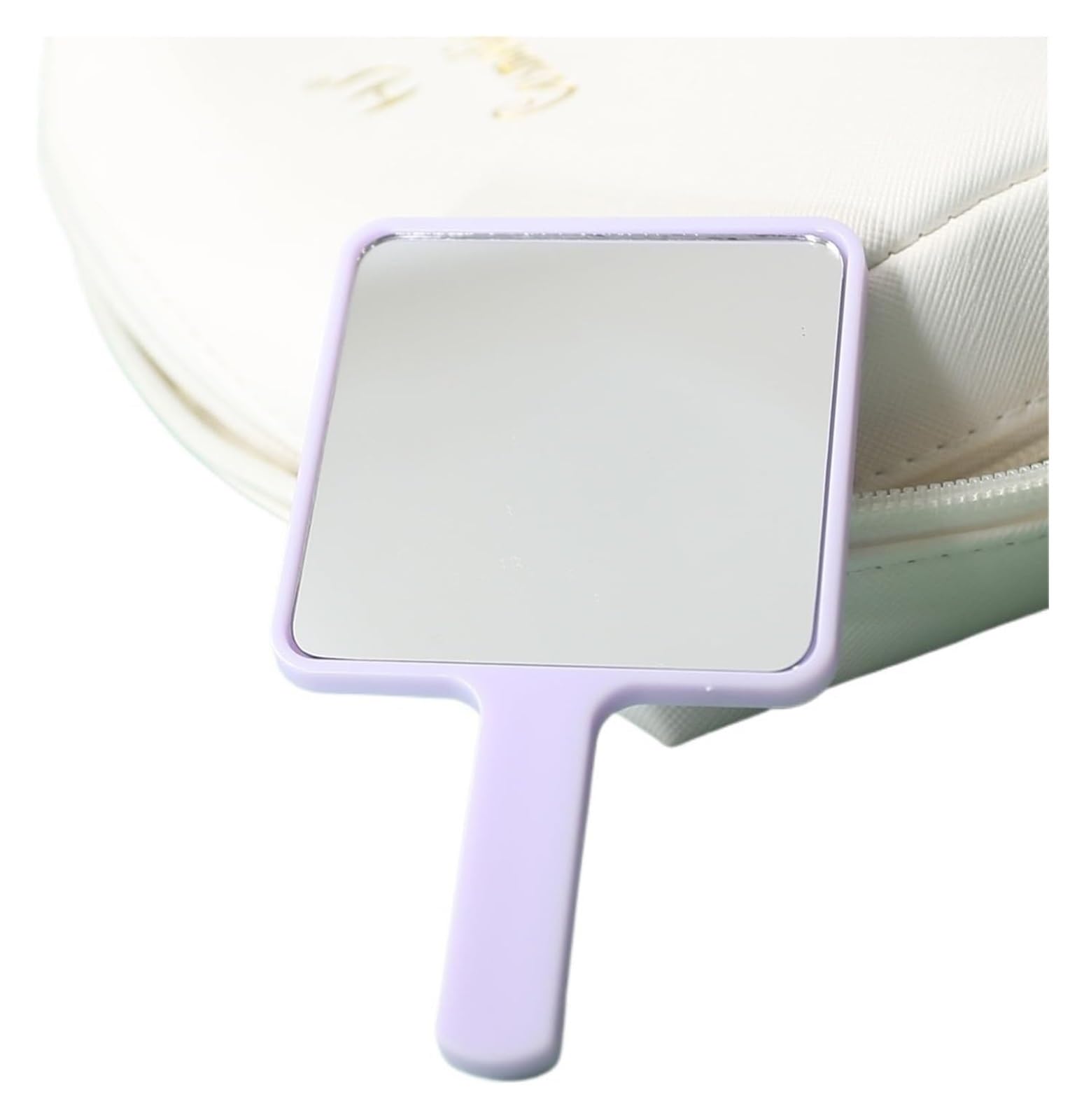 Handheld mirror， Square Makeup Vanity With Handle Hand Compact Mirrors