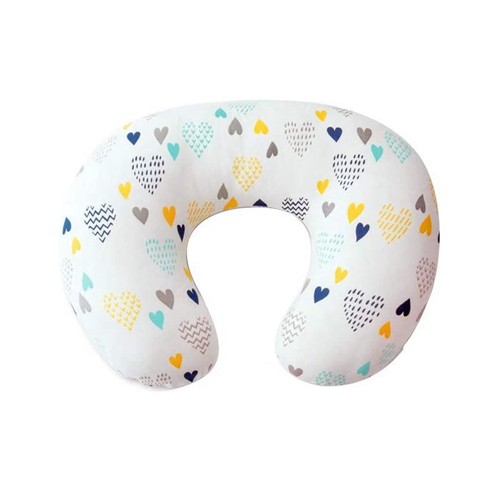 Uposao Baby Nursing Pillow Cover, Newborn U-Shaped Breastfeeding Pillowcase Cushion Cover Stretchy Replaceable for Infant Newborn Feeding Baby Boy and Girl,55x40CM