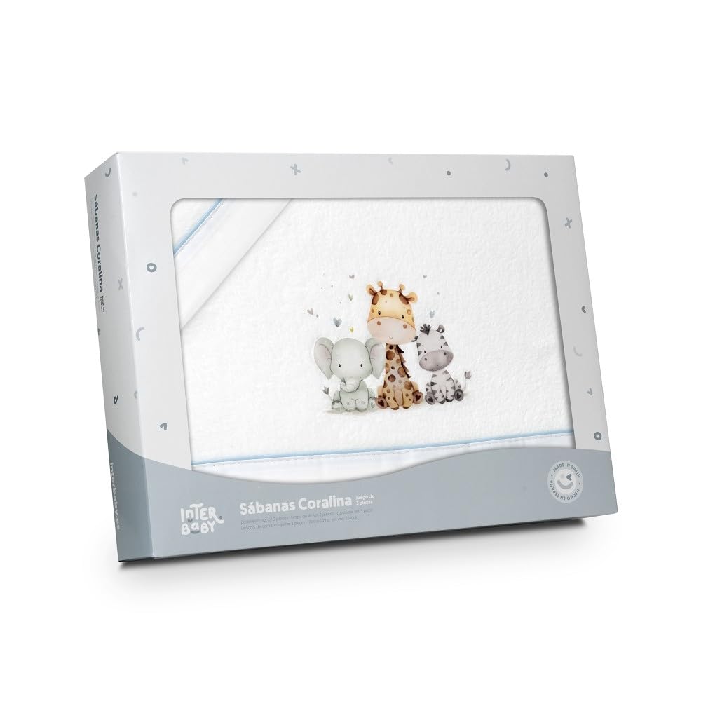 Interbaby - Set di lenzuola per carrello 40 x 80 cm, per bebè