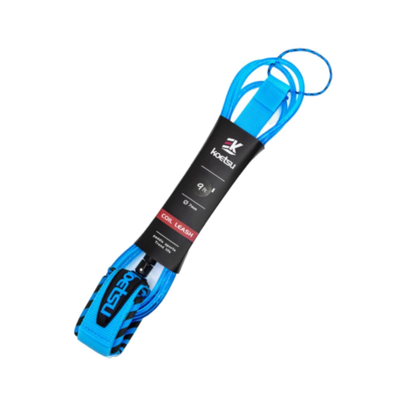 Colaxi Surfboard Leash Stand up Paddleboard Portable Leg Foot Rope Strap Straight Surf Board Leash for Fishboard Wakeboard Kayaking, 9ft Length