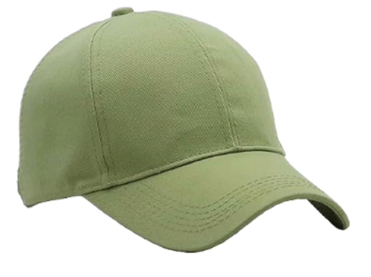 Zacharias Men's Cotton Adjustable Plain Solid Baseball Cap (Olive Green) 2