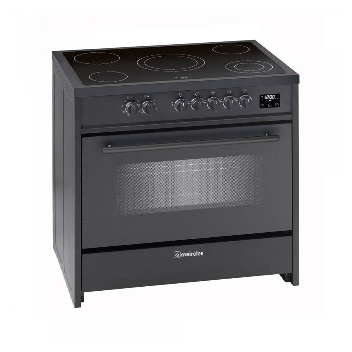 Meireles E912BL - Cocina eléctrica (121L, 5 quemadores, color negro