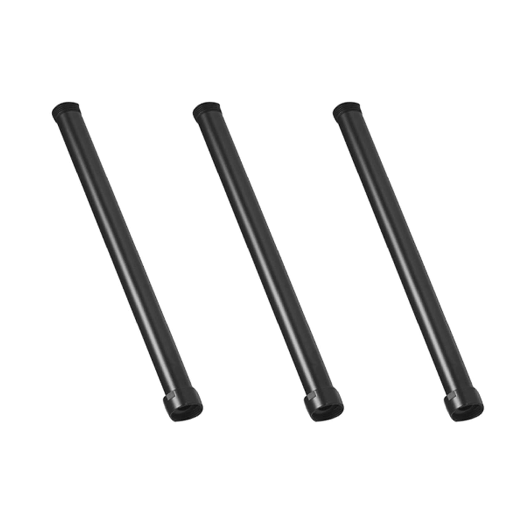 Vjsujehgy 3X Black Shower Extend Pipe 30cm Length Shower Mixer Pipe Brass Shower Pipes Bath