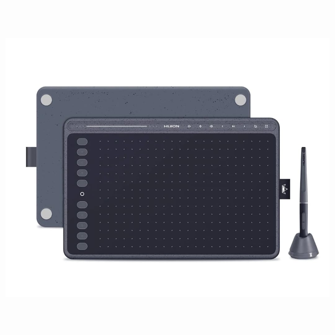 HUION HS611 Grey Graphic Tablet 5080 lpi 258.4 x 161.5 mm USB Gray