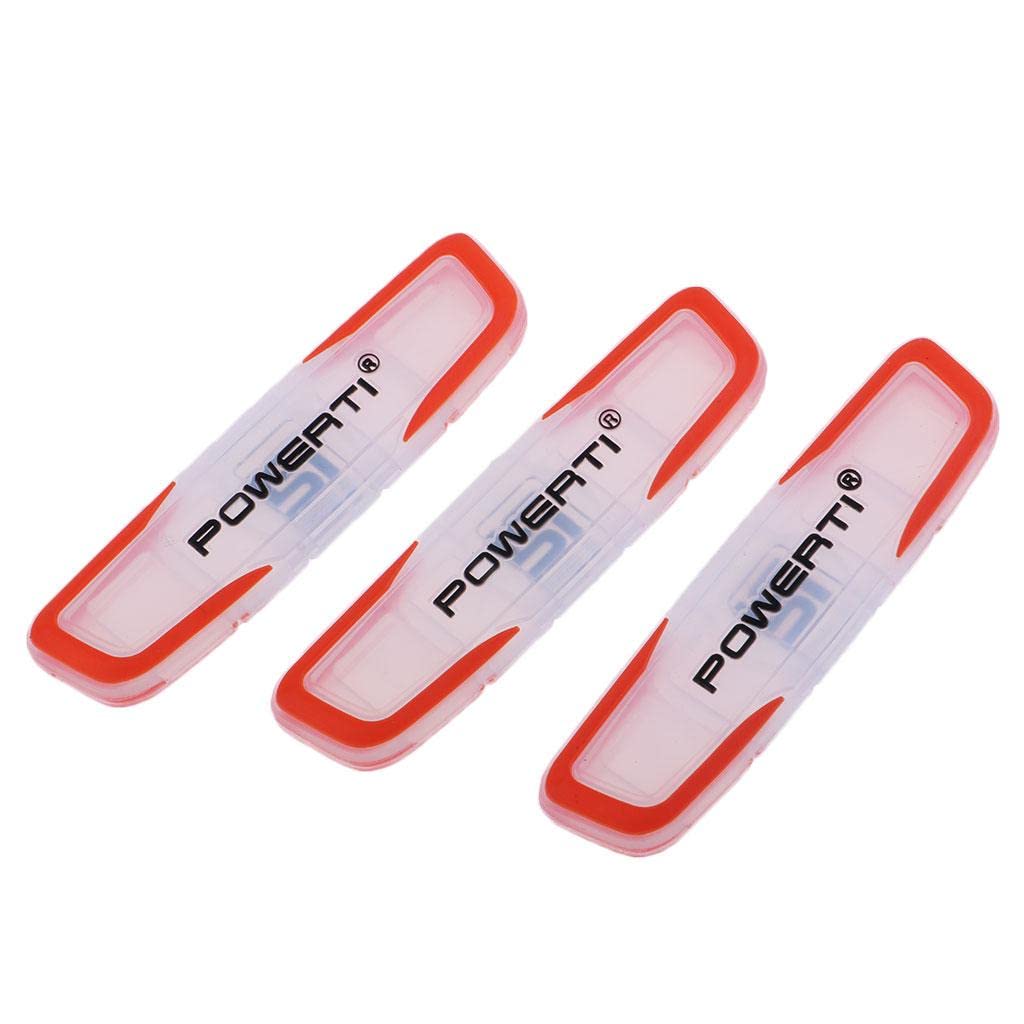 Mini Raquette Tennis 8 Amortisseurs De Raquette De Tennis Style Tai Chi - Silicone Souple Blanc Et Rouge Grip Padel