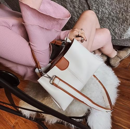 Image of Women's Brown Handbag - Stylish PU Leather Sling & Shoulder Bag with Adjustable Strap | Elegant Daily Office & Casual Tote Bag