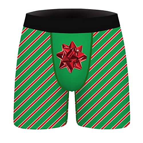 Ainuno Gag Gifts for Christmas Mens Funny Holiday Boxer Briefs Novelty Christmas Underwear Hilarious...