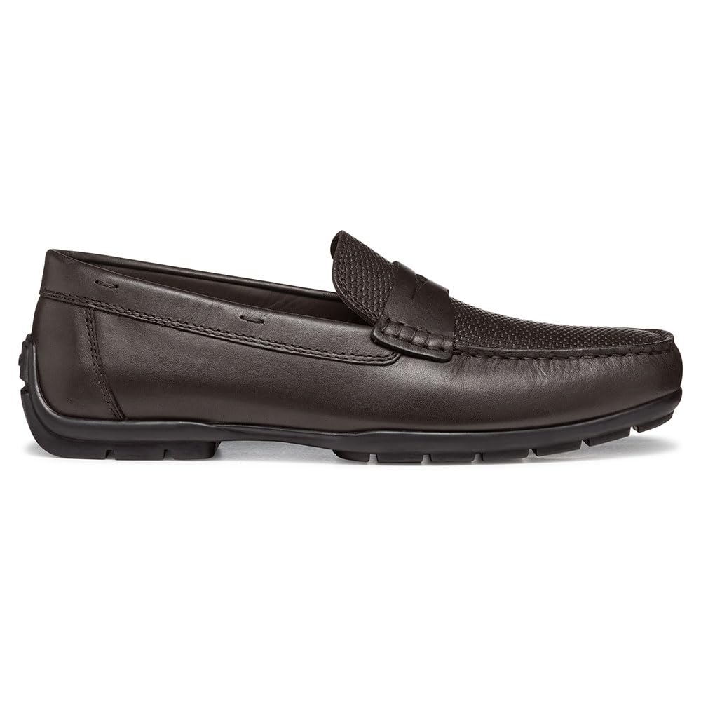 Geox Men's U Moner W 2FIT D Loafer, Coffee, 6 UK