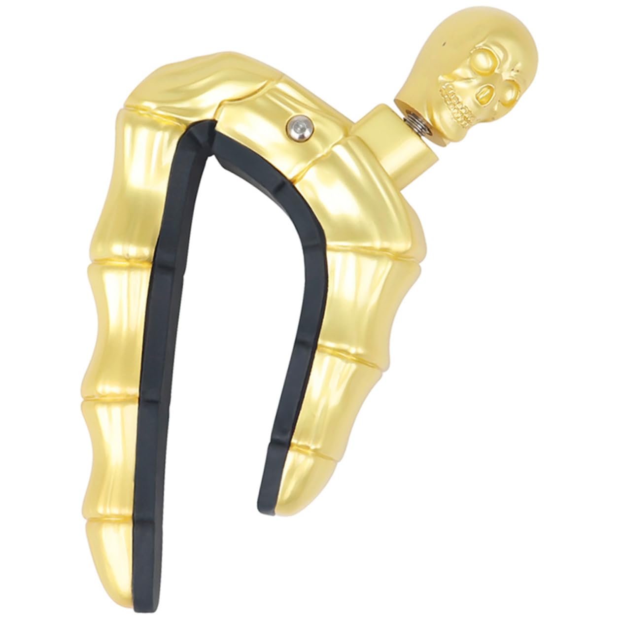 Toyvian Teschio Forma Capotasto per Chitarra Clip Accordatore per Chitarra Acustica Elettrificata Leggero Resistente Lega Zinco Design Elegante Unico Imbottitura Sicura Antiscivolo